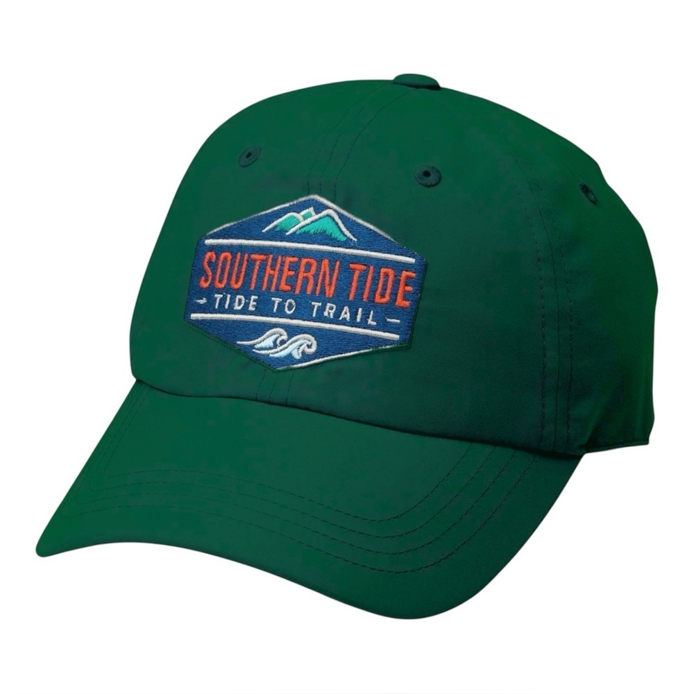 Southern Tide Tide to Trail Hat – Forest Green | Water-Repellent Nylon